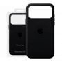 Накладка Silicone Case с MagSafe совместимая с iPhone 18 Pro Max/17 Pro Max черная LB
