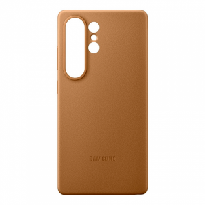 Накладка из эко кожи Kindsuit Case с MagSafe совместимая с Samsung Galaxy S26 Ultra бежевая (LB)