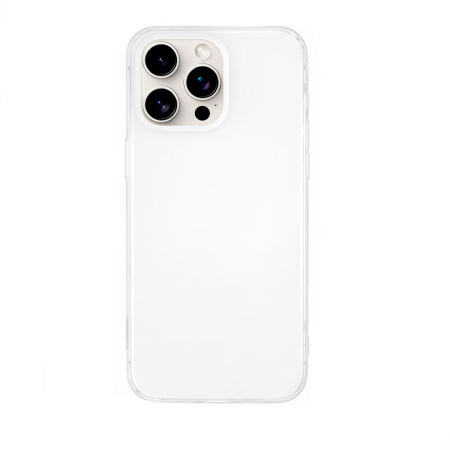 Силиконовая накладка Kzdoo Q Series совместимая с iPhone 15 Pro прозрачная матовая