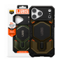 Противоударная накладка UAG MONARCH PRO с Magsafe с защитой на модуль камеры совместимая с 18 Pro Max/17 Pro Max черно-зеленая