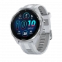 Умные часы Garmin Forerunner 965 AMOLED White Carbon Gray DLC Titanium Bezel (серебристый/белый ремешок) (010-02809-A1)
