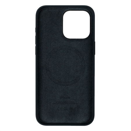 Накладка Silicone Case совместимая с iPhone 15 Pro Max черная - фото 2