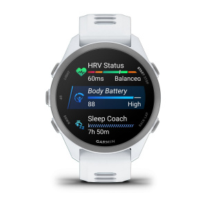 Умные часы  Garmin Forerunner 170 43mm Amoled белый с белым силиконовым ремешком (010-03920-51) Тайвань