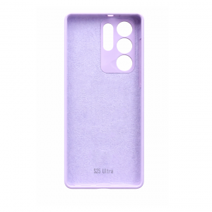 Накладка Silicone Case совместимая с Samsung S25 Ultra (SC) лавандовая 