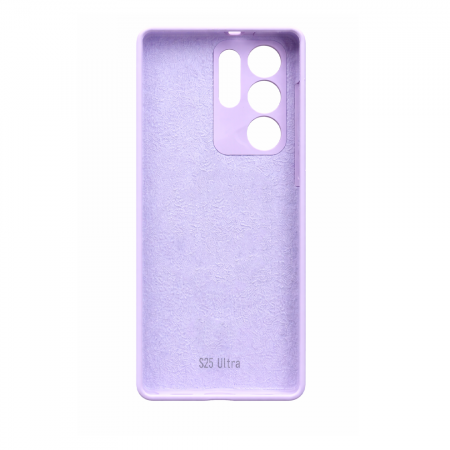 Накладка Silicone Case совместимая с Samsung S25 Ultra (SC) лавандовая  - фото 2