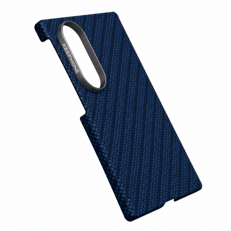 Кевларовая накладка Keephone Mirage Aramid с MagSafe совместимая с Samsung Galaxy Z Fold 8 синяя - фото 3