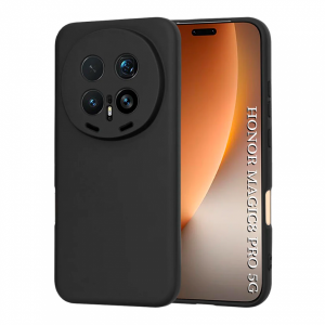 Силиконовая накладка Partner совместимая с Honor Magic8 Pro черная