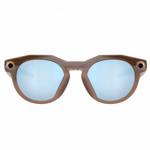 Умные очки Oakley Meta HSTN 00W8002 Brown Smoke /Prizm Deep Water Polarized  (коричневая оправа / голубые линзы с поляризацией )