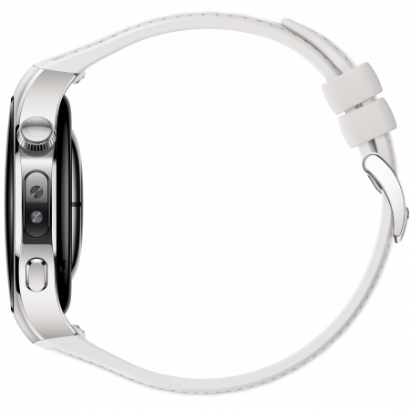 Смарт-часы Huawei Watch 5 42мм LTE стальной/белый ремешок ЕАС - фото 4