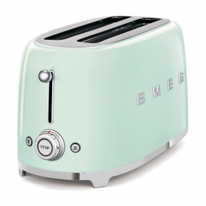 Тостер SMEG TSF02PGEU, 4 ломтика, цвет пастельный зеленый