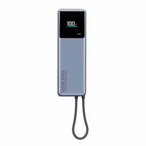 Внешний аккумулятор Ксиаоми Power Bank 10000mAh 165W (CCC) с кабелем Type-C Gray (серый)