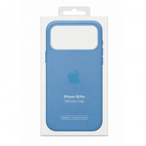 Накладка Silicone Case с MagSafe совместимый с iPhone 18 Pro/17 Pro светло-голубой