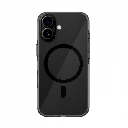 Пластиковая накладка Kzdoo IceGuard с MagSafe совместимая с iPhone 16 затемненная