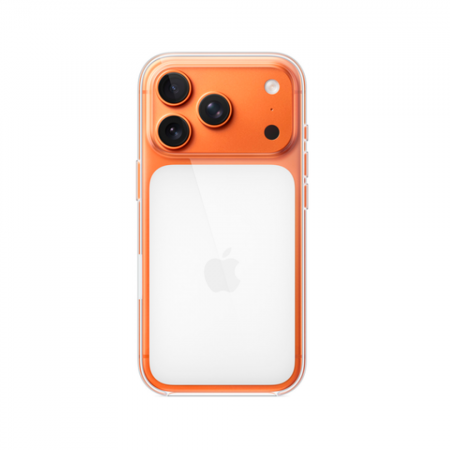 Пластиковая накладка Clear Case с MagSafe совместимая с iPhone 18 Pro/17 Pro белый SZ