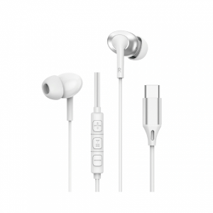 Проводные наушники Wiwu EB318 Type-C White (белые) (Китай)
